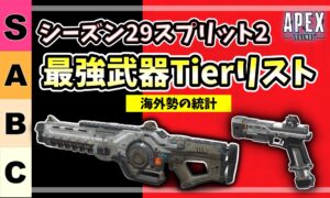 S29スプリット2最強武器Tierリスト|S・A・B・Cランク表とディボーション・RE-45の武器画像